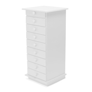 Gaveteiro de madeira Uni Branco
