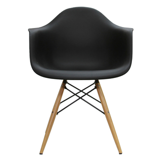 Cadeira DAR Eames com Braço Preta