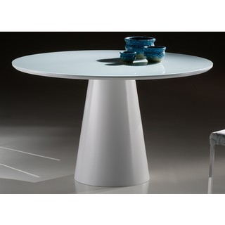 Mesa de Jantar Cone Laca com Vidro