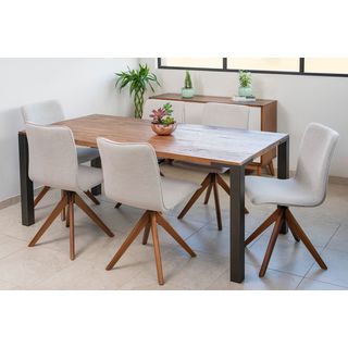 Conjunto Mesa Drift Industrial com cadeiras Giratórias