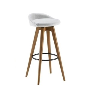 Banqueta Madeira Slim Giratória