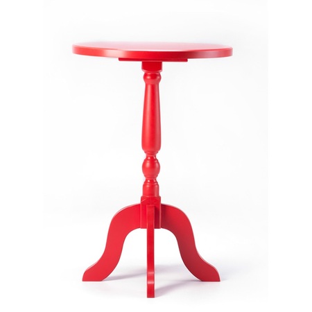 Mesa Lateral Kiteria Vermelha — Complementos de decoração