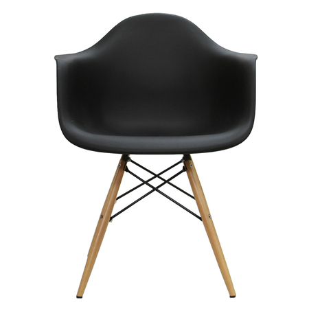 Cadeira DAR Eames com Braço Preta — Cadeiras