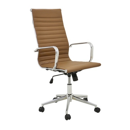Cadeira Office Eames Presidente Marrom — Cadeiras