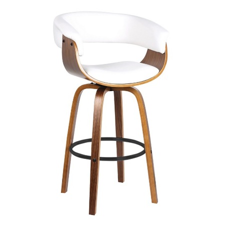 Banqueta Madeira Betim Branco — Banquetas