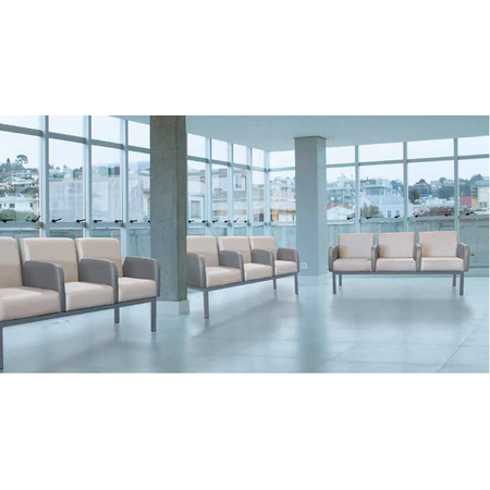 Longarina Office Poltrona 3 Lugares — Cadeiras