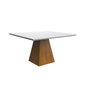 Mesa de Jantar Quadrada Laca com Vidro M120 — foto 1