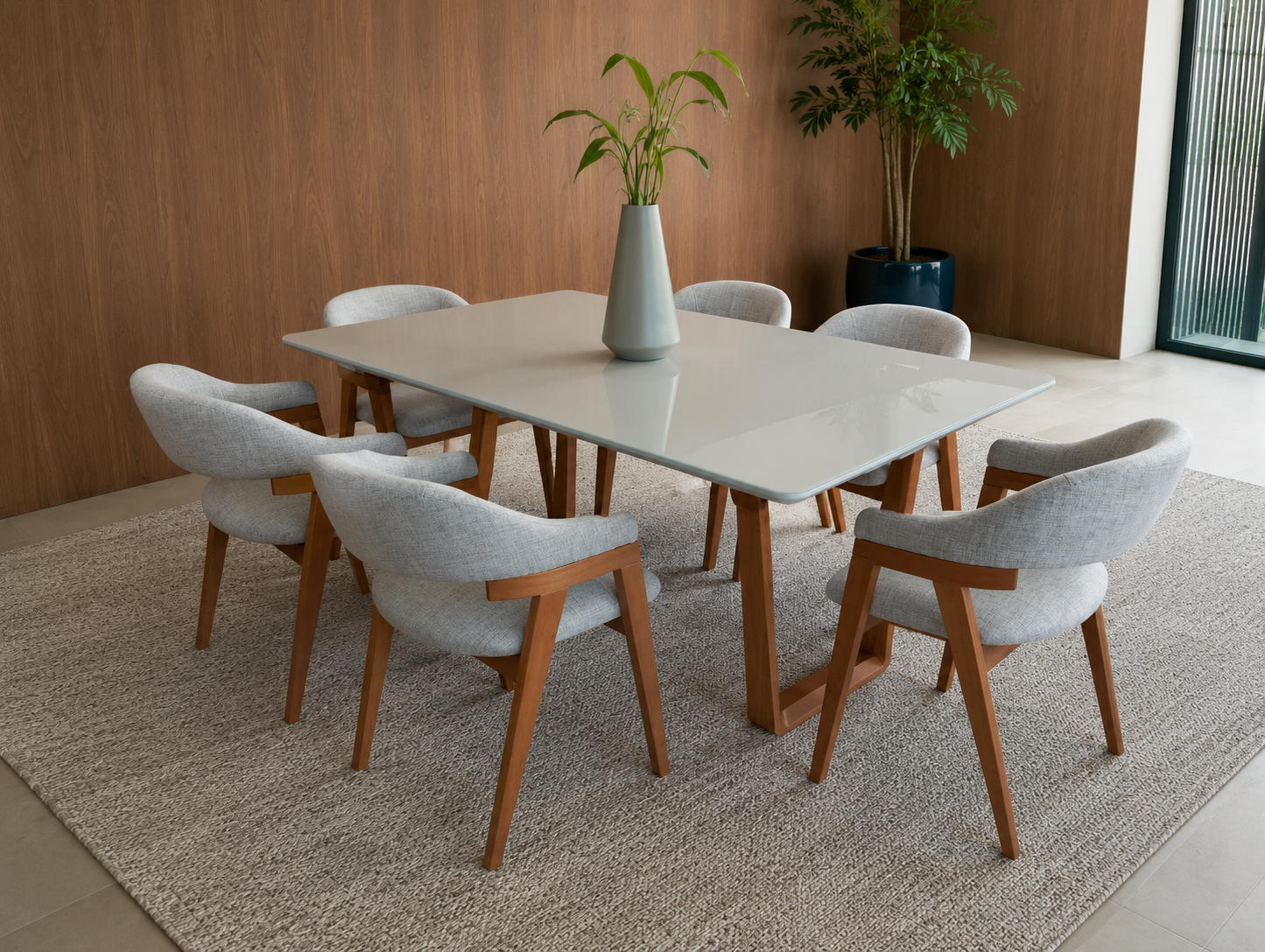 Mesa de Jantar Luana com cadeiras Iasmin — Mesas