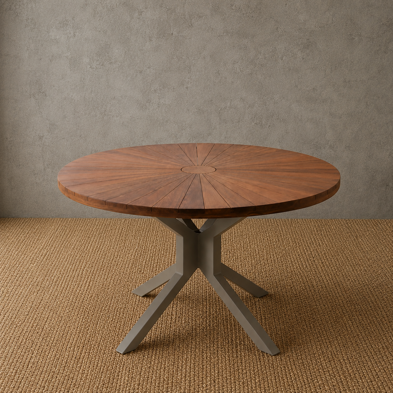 Mesa Pizza madeira maciça — Móveis para Jardim e Piscina
