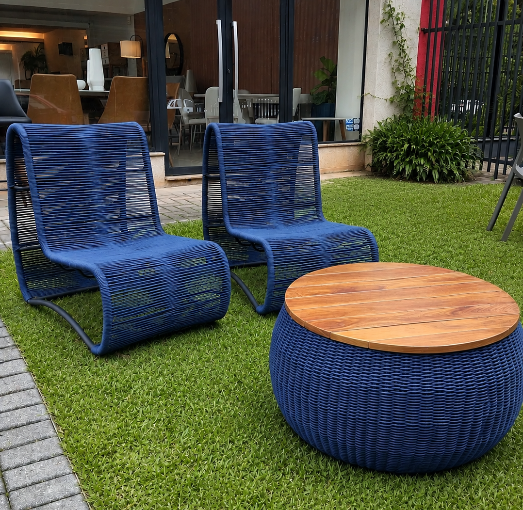 Poltrona Onda em corda náutica — Móveis para Jardim e Piscina