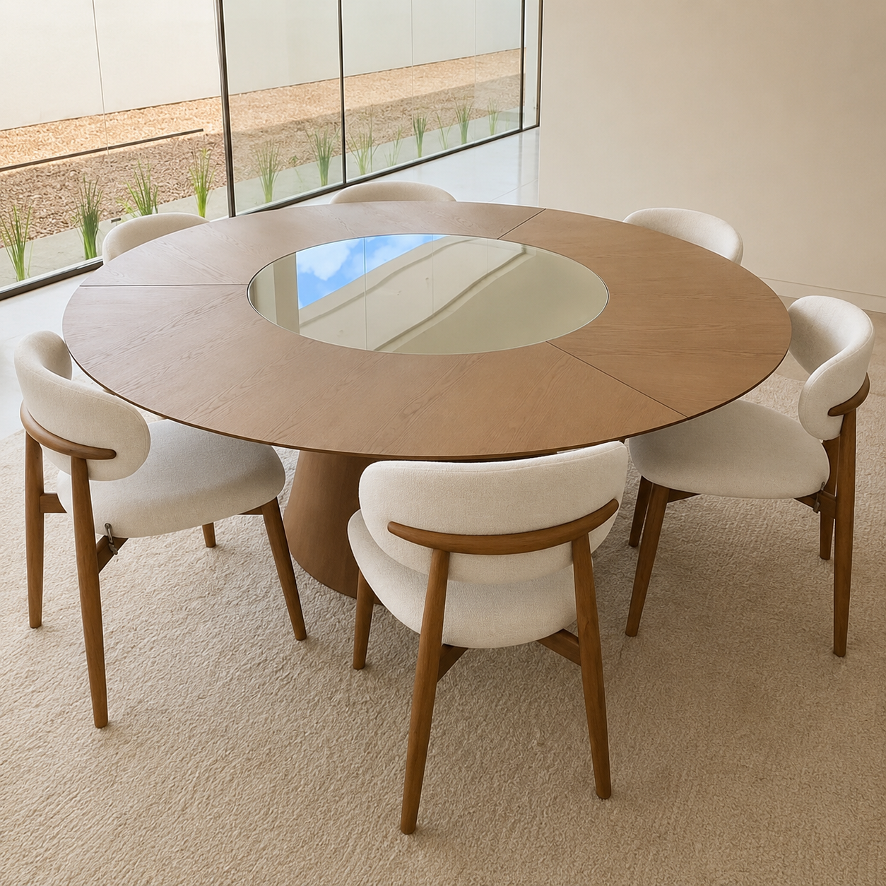 Mesa de Jantar Sophia com disco giratório — foto 2